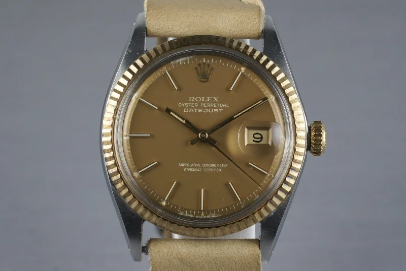 Best men’s watches with date and day functions for added practicality and convenience-1971 Rolex Two Tone DateJust 1601 with Brown Dial