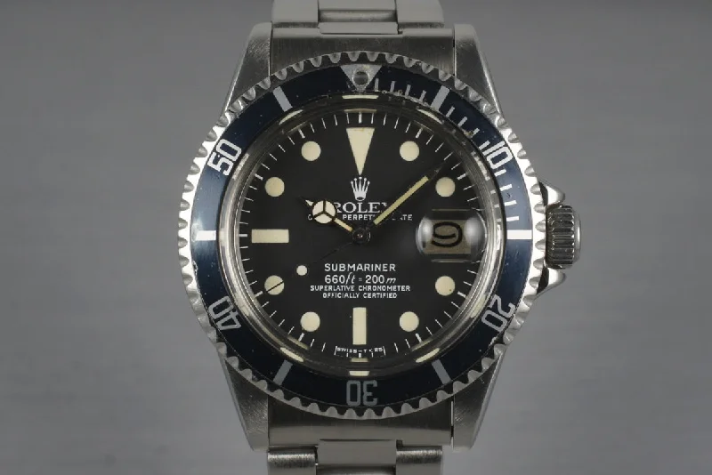 Men’s watches with rotating bezels for timing and dive-related activities-1979 Rolex Submariner 1680