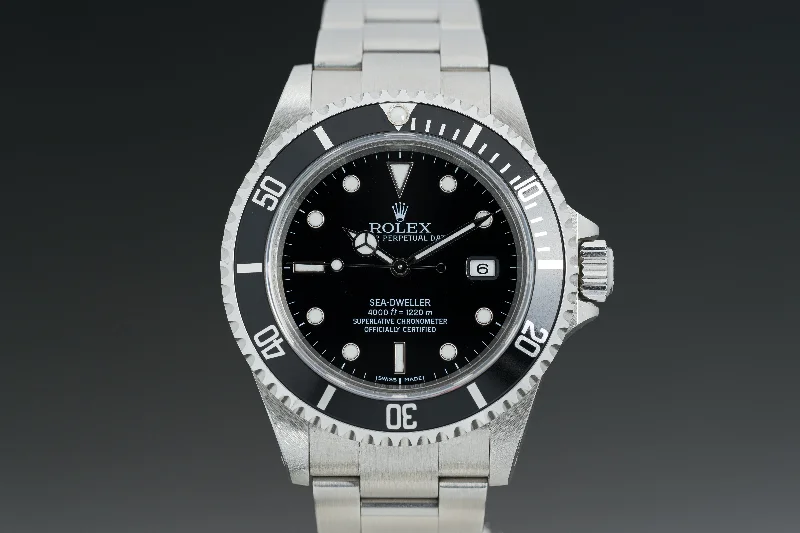 Men’s watches with stylish mesh bands for an elegant yet modern accessory-1999 Rolex 16600 Sea-Dweller Box Full Set