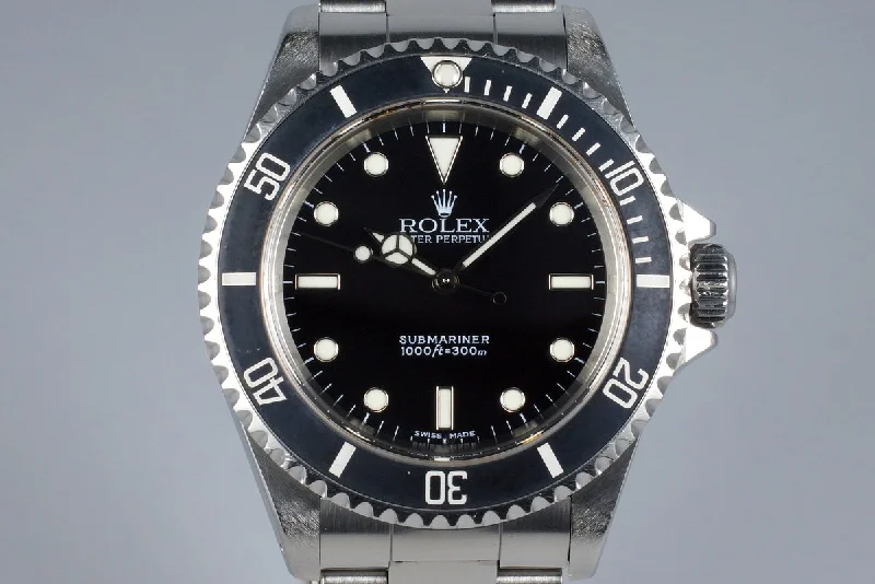 Men’s watches with world time functionality for global travelers and jet-setters-2002 Rolex Submariner 14060M