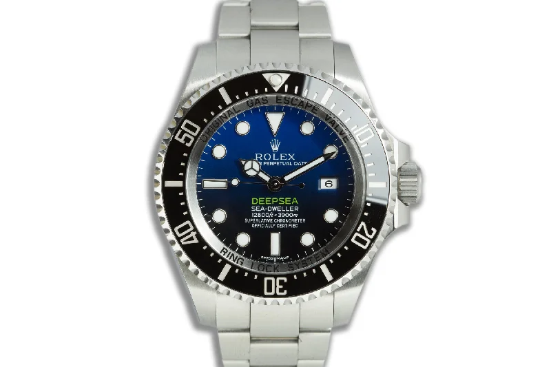 Men’s watches with classic leather straps for a sophisticated and refined appearance-2016 Rolex DeepSea Sea-Dweller 116660 "James Cameron" with Box, Booklets, Chronotag & Card