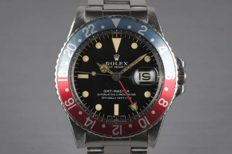 Stylish men’s watches with minimalist designs for a modern and clean look-1968 Rolex GMT 1675 Mark I Dial