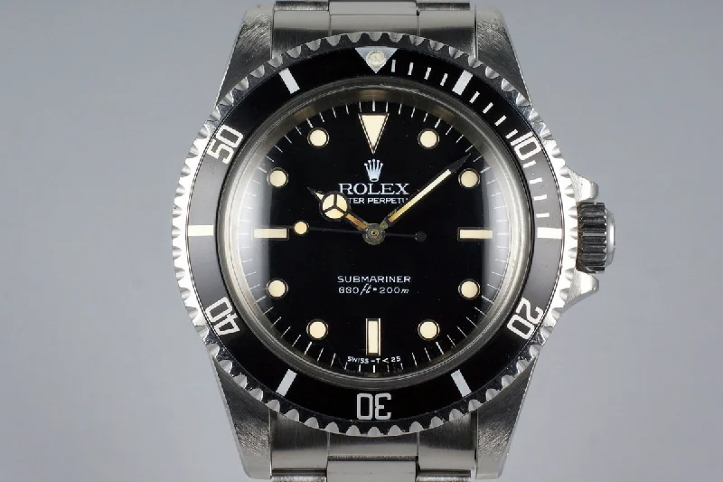 Best men’s watches with large dials for easy readability and a bold look-1985 Rolex Submariner 5513 Spider Dial