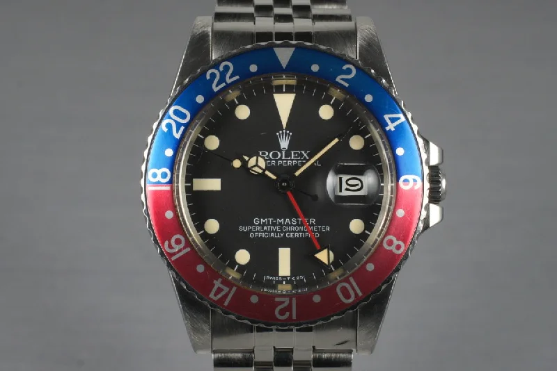 Men’s watches with classic leather straps for a sophisticated and refined appearance-1983 Rolex GMT 16750