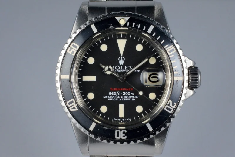 Best men’s watches with high-tech features like GPS and heart rate monitors for athletes-1972 Rolex Red Submariner 1680 Mark VI Dial