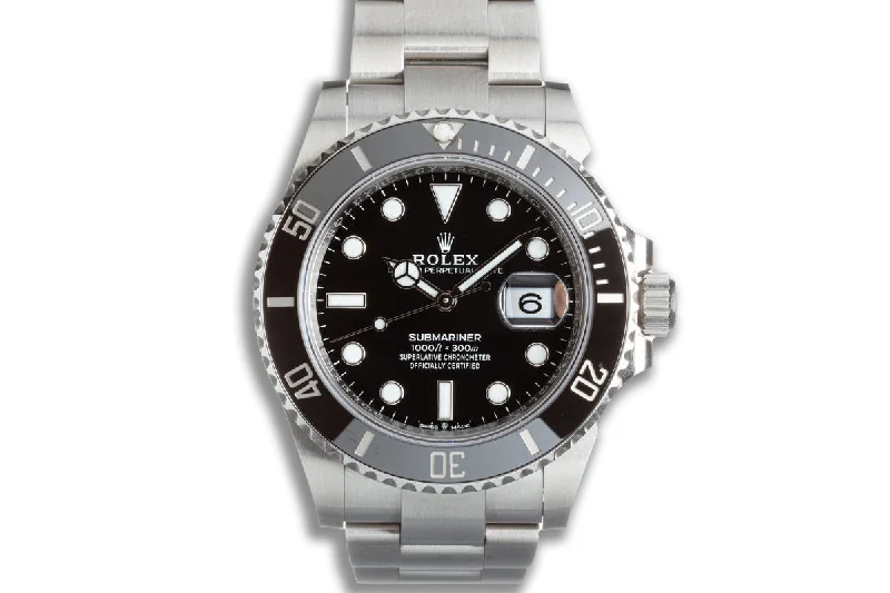 Best men’s watches with classic, simple dials for a timeless, minimalist aesthetic-2020 Rolex Submariner Date 126610ln With Box & Card