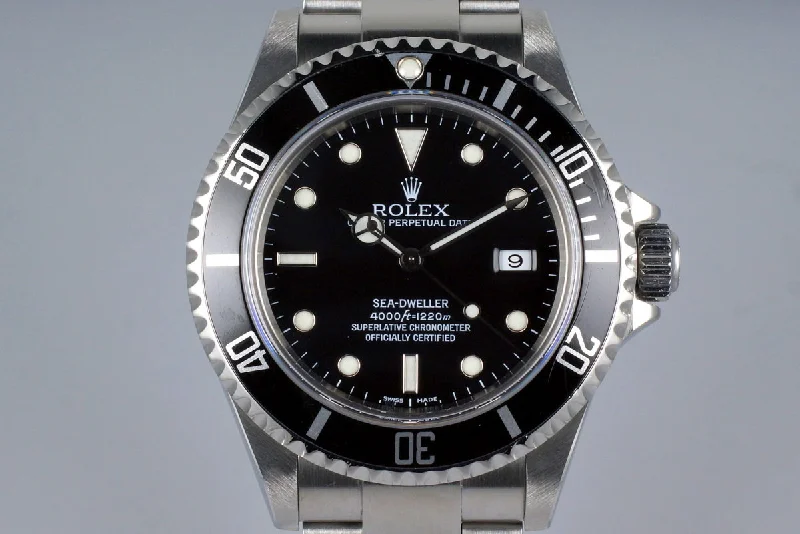 Men’s watches with clean, minimalist dials for a refined and stylish accessory-2006 Rolex Sea Dweller 16600 with Box and Papers