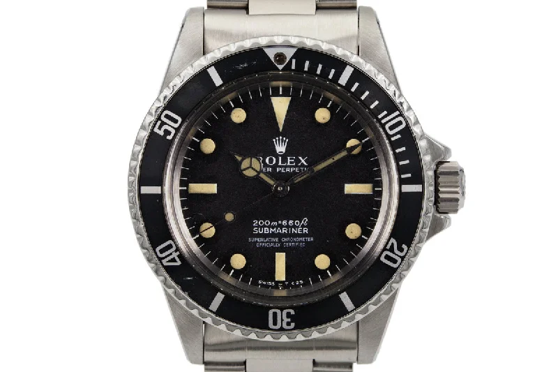 Best men’s watches with solar-powered functions for eco-friendly and energy-efficient operation-1967 Rolex Submariner 5512 4 Line Meters First Dial