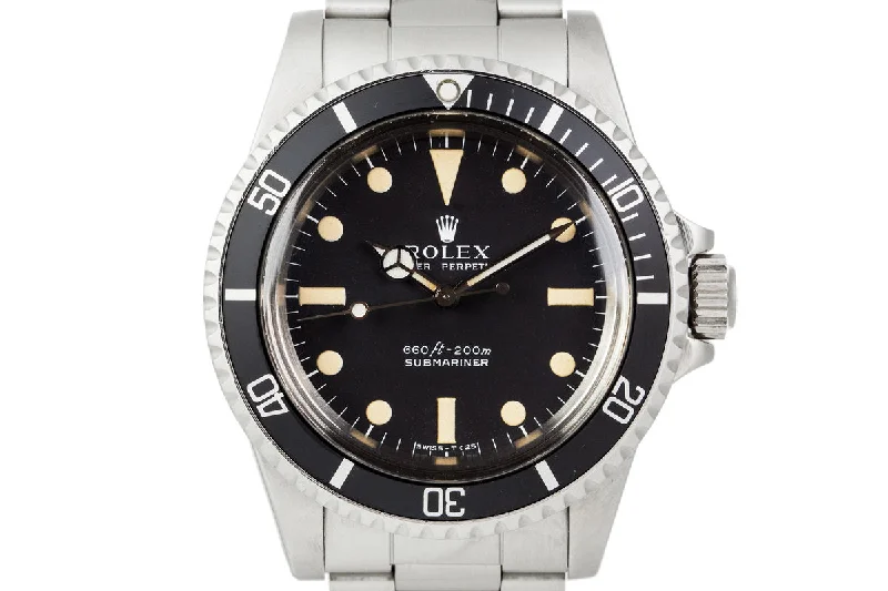 Best men’s watches with elegant designs for formal events and black-tie occasions-1978 Rolex Submariner 5513 Serif Dial