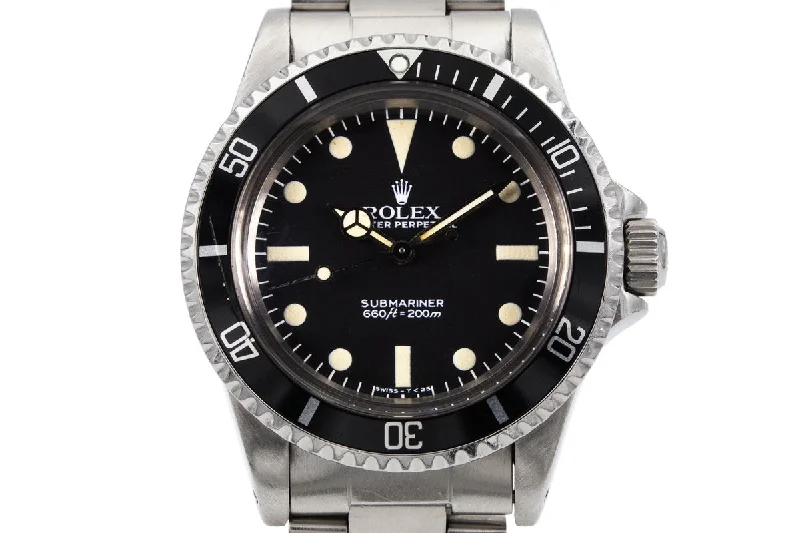 Best men’s watches with military-inspired designs for a rugged and functional look-1982 Rolex Submariner 5513 Mark V Maxi Dial