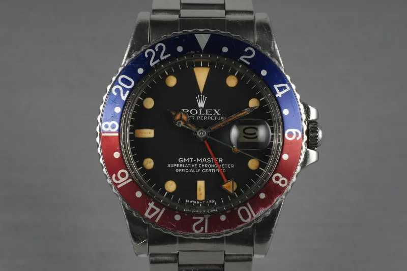 Best men’s watches with custom engravings for unique gifts or personalized messages-1979 Rolex GMT 1675