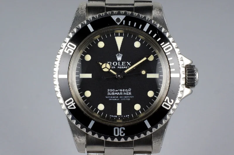 Best men’s watches with sleek black dials for a modern and stylish appearance-1967 Rolex Submariner 5512 4 Line Meters First Dial