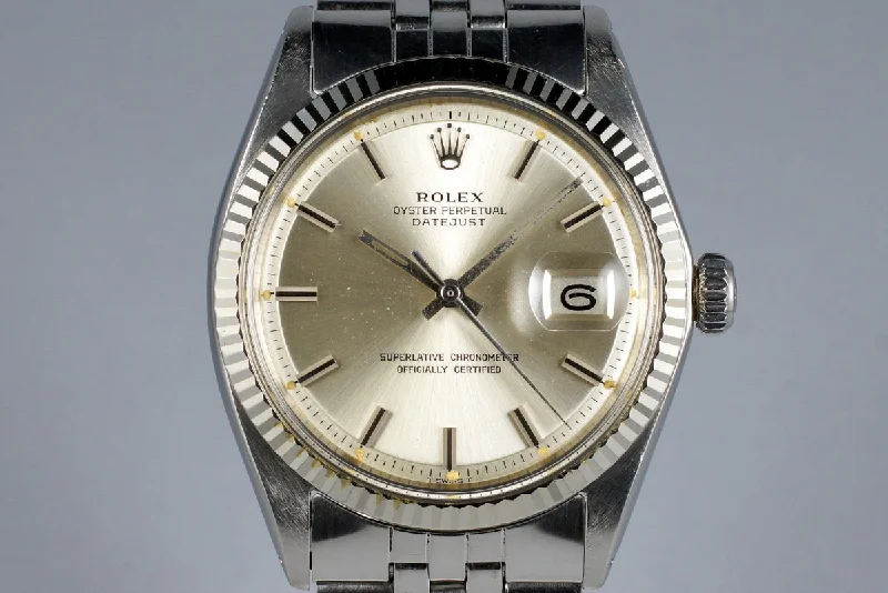 Men’s watches with smartwatch functionality for fitness tracking and notifications on the go-1972 Rolex Datejust 1601 Silver Dial