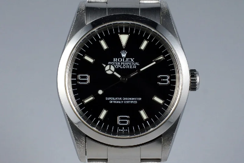 Best men’s watches with easy-to-read digital displays for functionality and clarity-1999 Rolex Explorer 14270