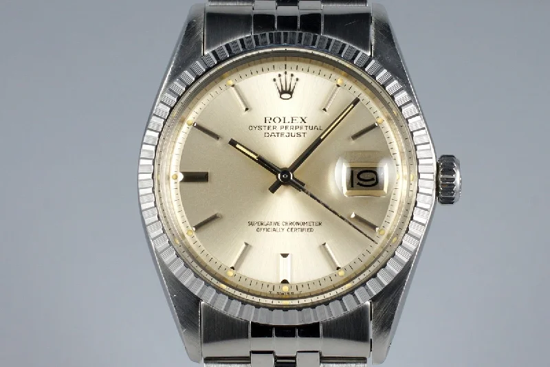 Best men’s watches with chronograph complications for athletes and time-tracking enthusiasts-1978 Rolex DateJust 1603 Silver Dial