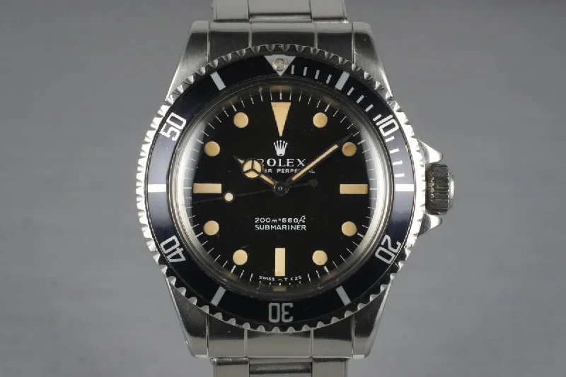 Best men’s watches with chronograph features for precision timing and professional use-1968 Rolex Submariner 5513 Meters First