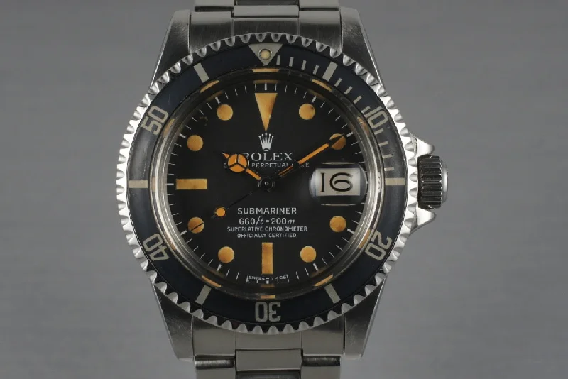 Men’s watches with rugged designs for durability and outdoor wear in harsh conditions-1979 Rolex Submariner 1680