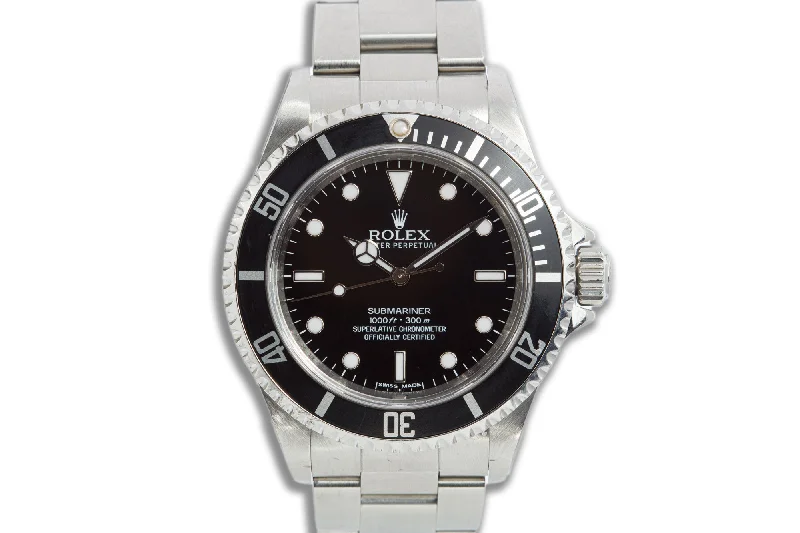 Best men’s watches with rugged designs for durability and outdoor functionality-2011 Rolex 14060M Submariner with Service & Warranty Cards