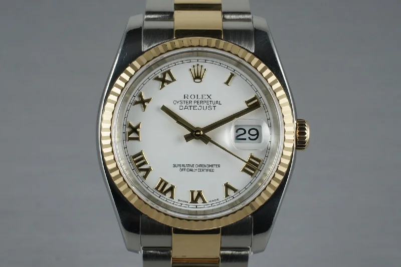 Best men’s watches with date and day functions for added practicality and convenience-2005 Rolex Two Tone DateJust 116233