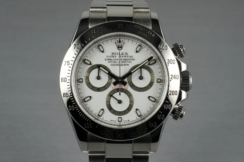 Best men’s watches with large dials for easy readability and a bold look-2009 Rolex Daytona 116520 with Box and Papers