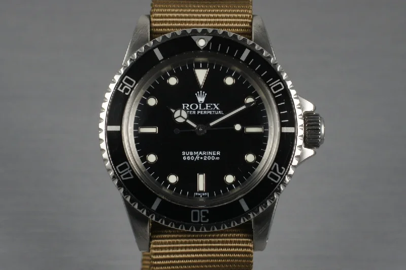 Best men’s watches with fine leather straps for luxury style and sophisticated appeal-1967 Rolex Submariner 5513 with Service Papers