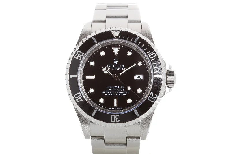 Best men’s watches with stainless steel bands for a sleek and durable look-2000 Rolex Sea Dweller 16600