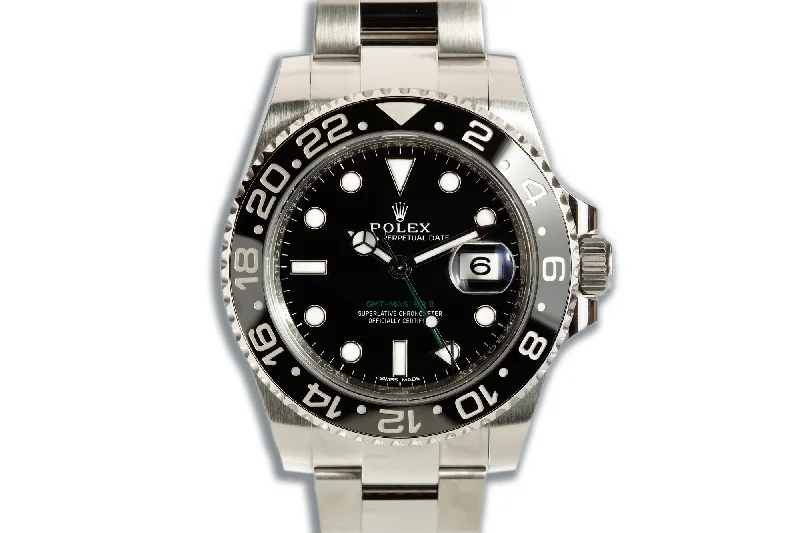 Men’s watches with stylish mesh bands for an elegant yet modern accessory-2019 Rolex GMT Master II 116710LN Box, Booklets, Hangtags & Warranty Card