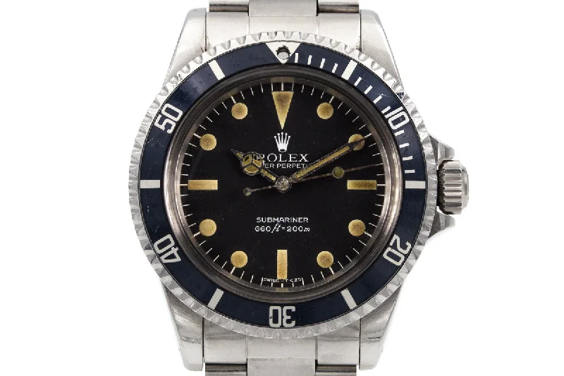 Men’s watches with high water resistance for aquatic activities like swimming and diving-1979 Rolex Submariner 5513 Mark III Maxi Dial