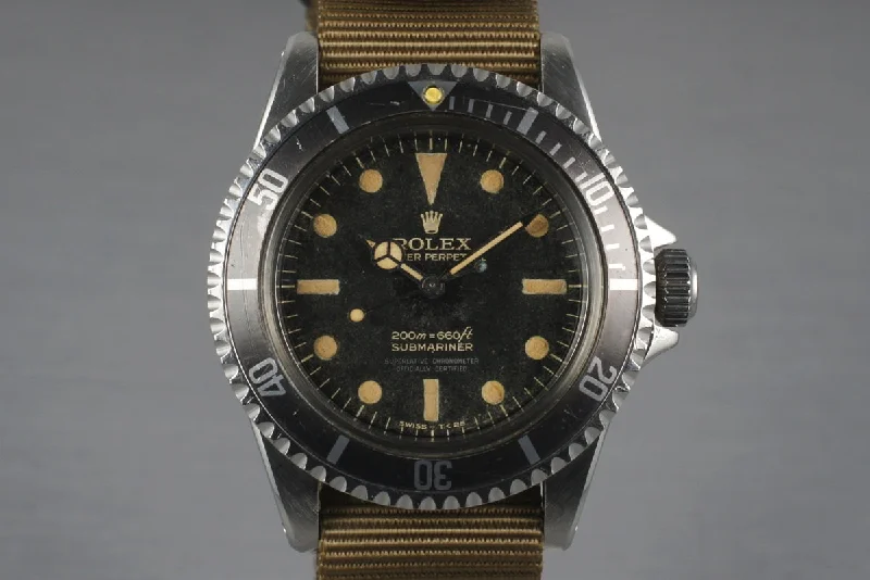 Men’s watches with classic leather straps for a sophisticated and refined appearance-1963 Rolex Submariner 5512 PCG Gilt