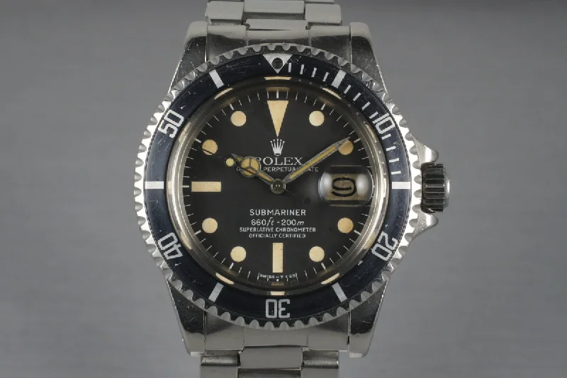 Best men’s watches with eco-friendly materials like recycled steel and sustainable leather-1978 Rolex Submariner 1680 with Box and Papers