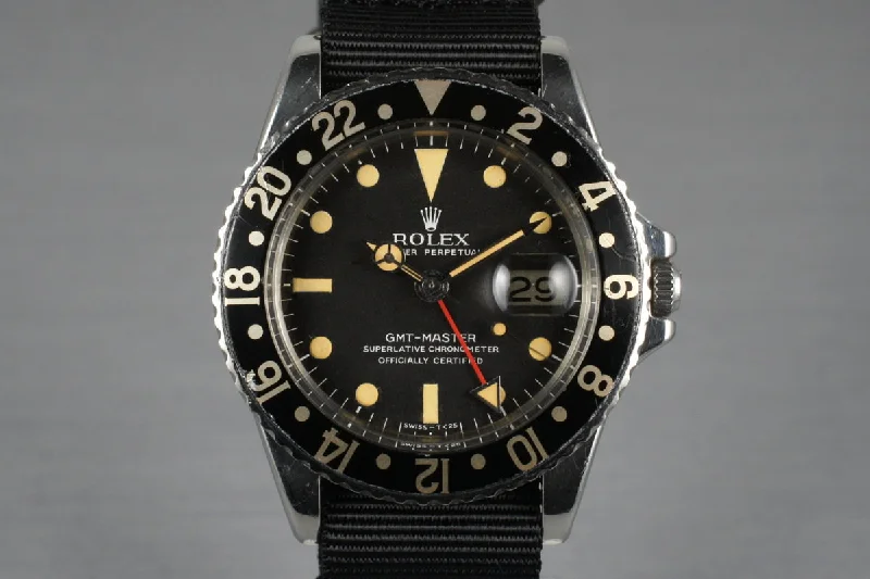 Men’s watches with rugged designs for durability and outdoor wear in harsh conditions-1966 Rolex GMT 1675