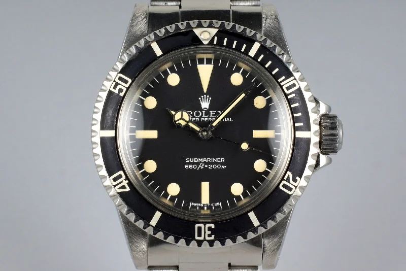 Men’s watches with sporty designs and silicone straps for comfort and performance-1979 Rolex Submariner 5513 Mark III Maxi Dial