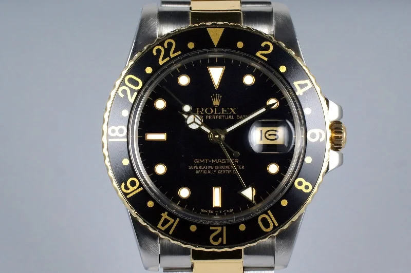 Men’s watches with rubber straps for comfort and durability during workouts and sports-1982 Rolex Two Tone GMT 16753