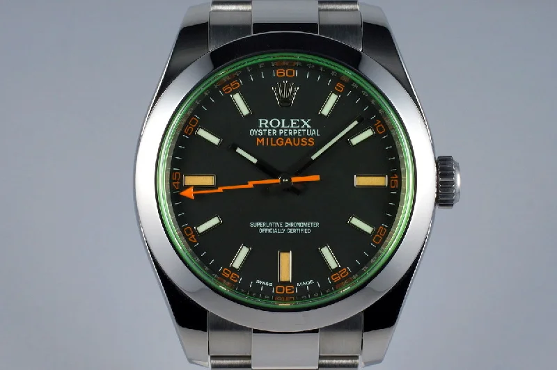 Stylish men’s watches with minimalist designs for a modern and clean look-2015 Rolex Milgauss 116400V