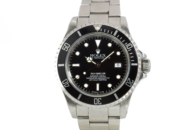 Best men’s watches with ceramic bands for a scratch-resistant, sleek, and modern look-1996 Rolex Sea-Dweller 16600 Full Set