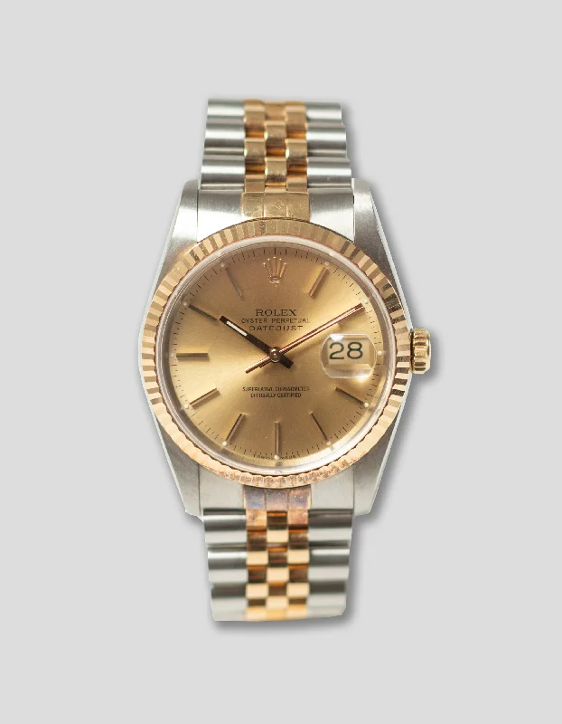 Men’s watches with rubber straps for comfort and durability during workouts and sports-1990 Rolex Oyster Perpetual Datejust