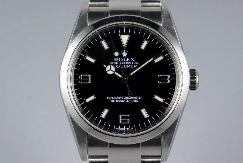 Men’s watches with automatic movements for self-winding and reliable timekeeping-2001 Rolex Explorer 114270