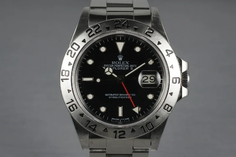 Best men’s watches with eco-friendly materials like recycled steel and sustainable leather-1984 Rolex Explorer II 16550 Black Dial