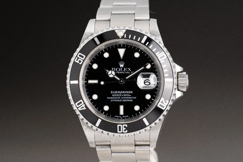 Best men’s watches for active lifestyles with waterproof and shock-resistant features-2005 Rolex Submariner 16610 Box, Papers, Booklets Hangtags & Calendar