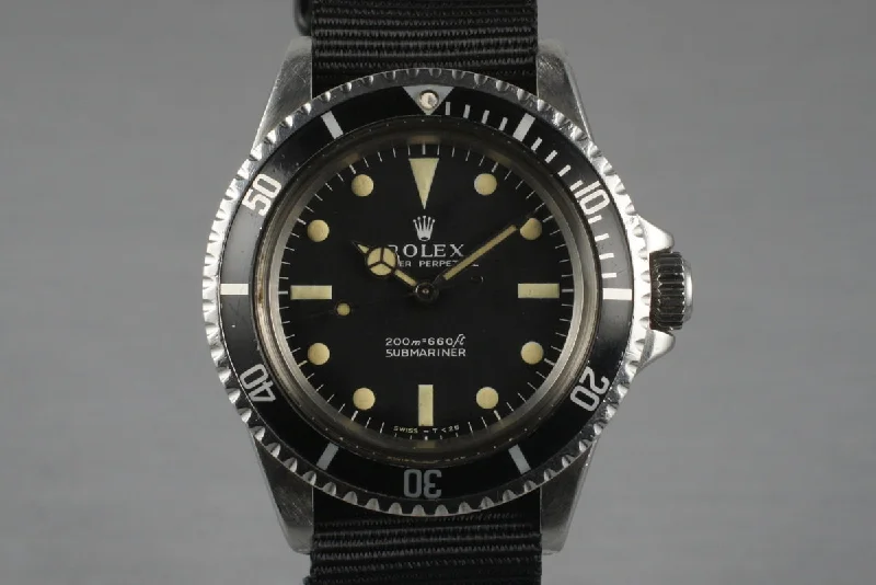 Best men’s watches with rugged designs for durability and outdoor functionality-1967 Rolex Submariner 5513 Meters First