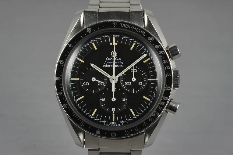 Elegant men’s watches with rose gold finishes for a luxury, on-trend appearance-1969 Omega Speedmaster 145.022 Calibre 861