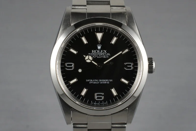 Men’s watches with titanium cases for a lightweight yet strong and durable timepiece-1997 Rolex Explorer 14270