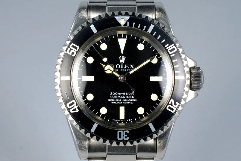 Men’s watches with titanium cases for a lightweight yet durable design-1967 Rolex Submariner 5512 Meters First