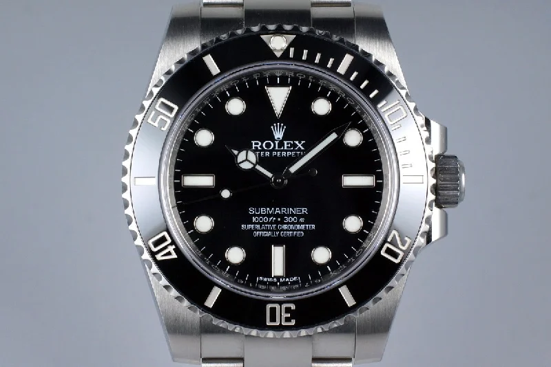 Best men’s watches with military-inspired designs for a rugged and functional look-2016 Rolex Submariner 114060 with Box and Papers