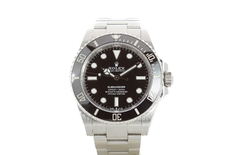 Men’s watches with elegant finishes and polished cases for a refined and classic look-2022 Rolex Submariner 124060 Box, Card, Chrono tag, Booklet & Wallet