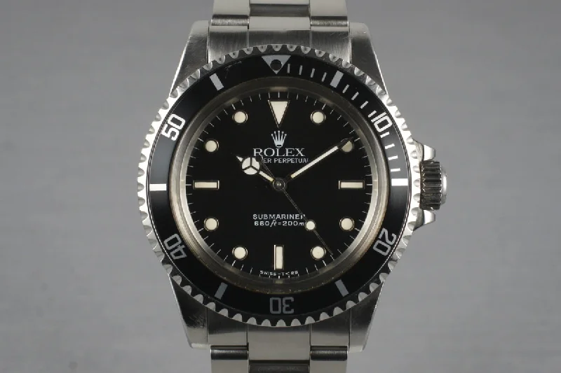 Men’s watches with sport-inspired designs and materials like rubber and stainless steel-1986 Rolex Submariner 5513 with Box and Papers