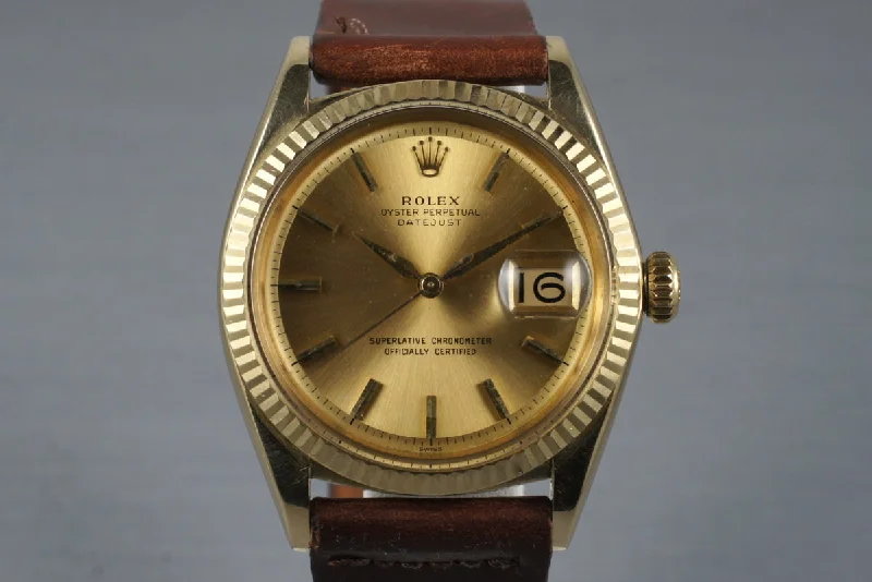 Best men’s watches with rotating bezels for timing and dive-related functions-1963 Rolex 14K DateJust 1601