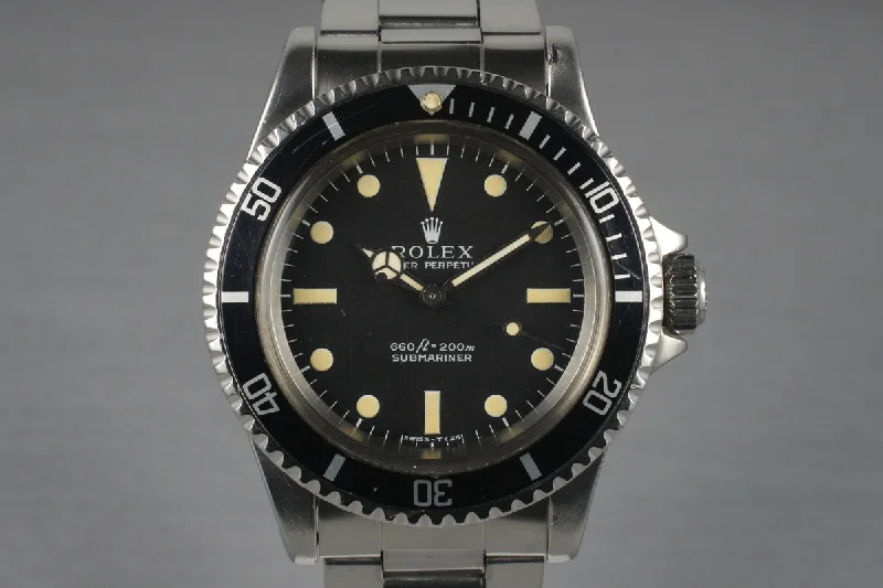 Best men’s watches with bold, oversized cases for a statement-making accessory-1970 Rolex Submariner 5513 with Box and Papers