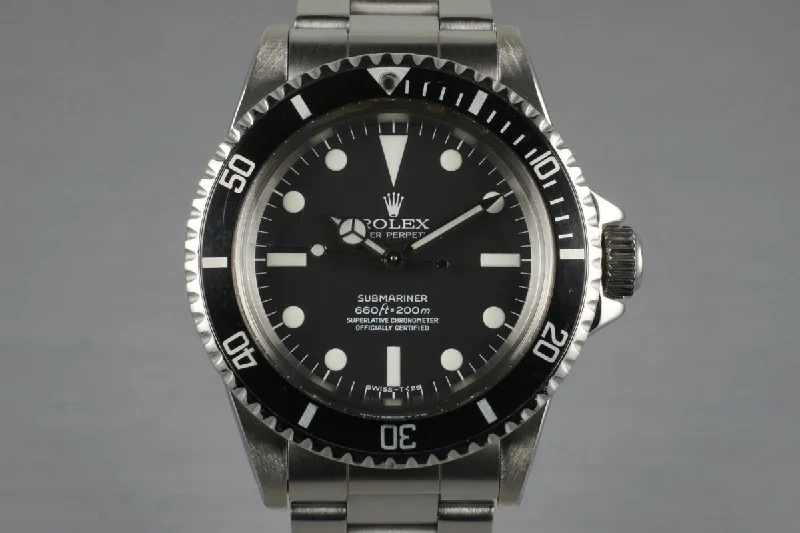 Men’s watches with leather straps and buckle closures for classic and timeless style-1965 Rolex Submariner 5512