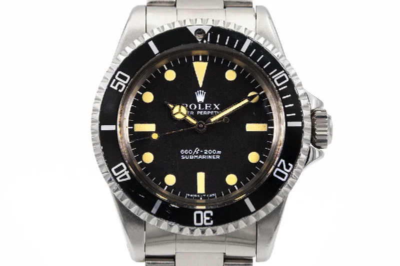 Best men’s watches with date and day functions for added practicality and convenience-1967 Rolex Submariner 5513 Newer "Non-Serif" Dial